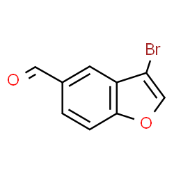 ChemSpider 2D Image | 3-Bromo-1-benzofuran-5-carbaldehyde | C9H5BrO2