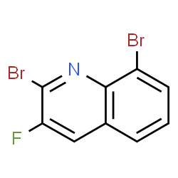ChemSpider 2D Image | 2,8-Dibromo-3-fluoroquinoline | C9H4Br2FN