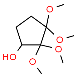 ChemSpider 2D Image | 2,2,3,3-Tetramethoxycyclopentanol | C9H18O5