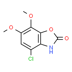ChemSpider 2D Image | 4-Chloro-6,7-dimethoxy-1,3-benzoxazol-2(3H)-one | C9H8ClNO4