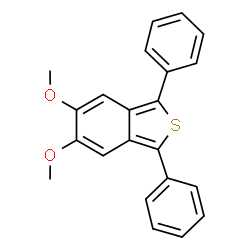 ChemSpider 2D Image | 5,6-Dimethoxy-1,3-diphenyl-2-benzothiophene | C22H18O2S