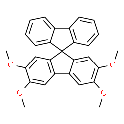 ChemSpider 2D Image | 2,3,6,7-Tetramethoxy-9,9'-spirobi[fluorene] | C29H24O4