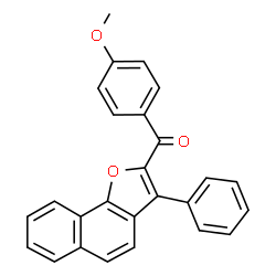 ChemSpider 2D Image | (4-Methoxyphenyl)(3-phenylnaphtho[1,2-b]furan-2-yl)methanone | C26H18O3