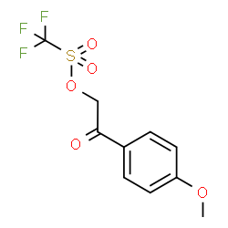 ChemSpider 2D Image | 2-(4-Methoxyphenyl)-2-oxoethyl trifluoromethanesulfonate | C10H9F3O5S