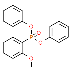 ChemSpider 2D Image | Diphenyl (2-methoxyphenyl)phosphonate | C19H17O4P