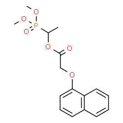 ChemSpider 2D Image | 1-(Dimethoxyphosphoryl)ethyl (1-naphthyloxy)acetate | C16H19O6P