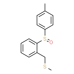 ChemSpider 2D Image | 1-[(4-Methylphenyl)sulfinyl]-2-[(methylsulfanyl)methyl]benzene | C15H16OS2