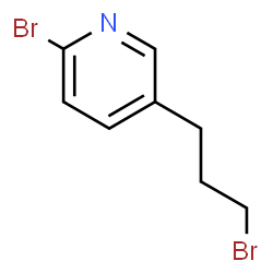 ChemSpider 2D Image | 2-Bromo-5-(3-bromopropyl)pyridine | C8H9Br2N