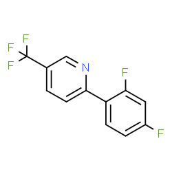 ChemSpider 2D Image | 2-(2,4-Difluorophenyl)-5-(trifluoromethyl)pyridine | C12H6F5N