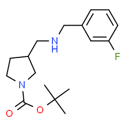ChemSpider 2D Image | 1-BOC-3-[(3-FLUOROBENZYL-AMINO)-METHYL]-PYRROLIDINE | C17H25FN2O2