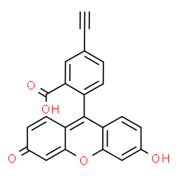 ChemSpider 2D Image | 5-Ethynyl-2-(6-hydroxy-3-oxo-3H-xanthen-9-yl)benzoic acid | C22H12O5