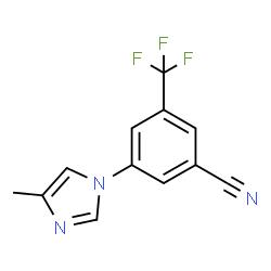 ChemSpider 2D Image | 3-(4-Methyl-1H-imidazol-1-yl)-5-(trifluoromethyl)benzonitrile | C12H8F3N3