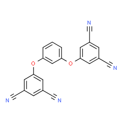 ChemSpider 2D Image | 5,5'-[1,3-Phenylenebis(oxy)]diisophthalonitrile | C22H10N4O2