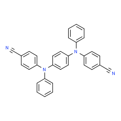 ChemSpider 2D Image | 4,4'-[1,4-Phenylenebis(phenylimino)]dibenzonitrile | C32H22N4