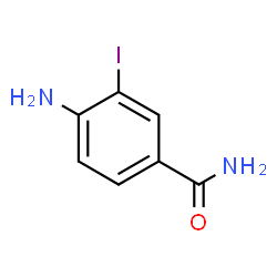 ChemSpider 2D Image | 4-Amino-3-iodobenzamide | C7H7IN2O