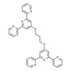 ChemSpider 2D Image | 4',4''-[1,3-Propanediylbis(oxy)]bis(2,2':6',2''-terpyridine) | C33H26N6O2