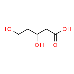 ChemSpider 2D Image | 3,5-Dihydroxypentanoic acid | C5H10O4