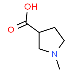 ChemSpider 2D Image | 1-Methyl-3-pyrrolidinecarboxylic acid | C6H11NO2