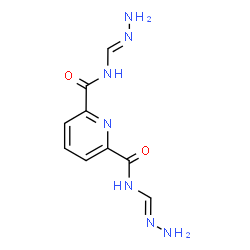 ChemSpider 2D Image | N-[(E)-Hydrazinomethylene]-N'-[(E)-hydrazonomethyl]-2,6-pyridinedicarboxamide | C9H11N7O2