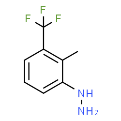 ChemSpider 2D Image | [2-Methyl-3-(trifluoromethyl)phenyl]hydrazine | C8H9F3N2