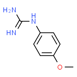 ChemSpider 2D Image | 1-(4-Methoxyphenyl)guanidine | C8H11N3O