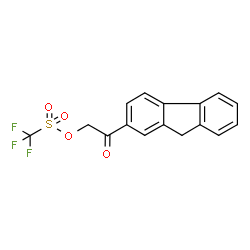 ChemSpider 2D Image | 2-(9H-Fluoren-2-yl)-2-oxoethyl trifluoromethanesulfonate | C16H11F3O4S