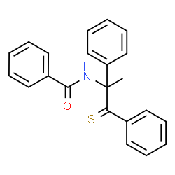 ChemSpider 2D Image | N-(1,2-Diphenyl-1-thioxo-2-propanyl)benzamide | C22H19NOS