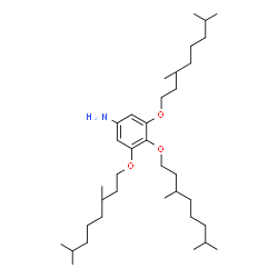 ChemSpider 2D Image | 3,4,5-Tris[(3,7-dimethyloctyl)oxy]aniline | C36H67NO3