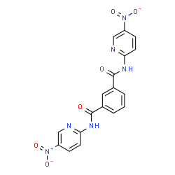 ChemSpider 2D Image | N,N'-Bis(5-nitro-2-pyridinyl)isophthalamide | C18H12N6O6