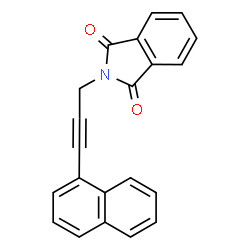 ChemSpider 2D Image | 2-[3-(1-Naphthyl)-2-propyn-1-yl]-1H-isoindole-1,3(2H)-dione | C21H13NO2