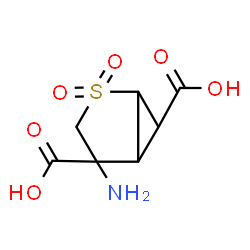 ChemSpider 2D Image | 4-Amino-2-thiabicyclo[3.1.0]hexane-4,6-dicarboxylic acid 2,2-dioxide | C7H9NO6S