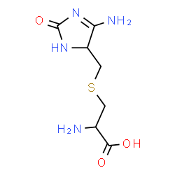ChemSpider 2D Image | S-[(4-Amino-2-oxo-2,5-dihydro-1H-imidazol-5-yl)methyl]cysteine | C7H12N4O3S