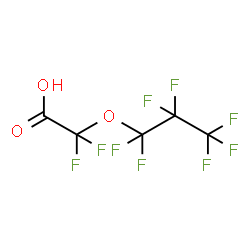 ChemSpider 2D Image | Difluoro(heptafluoropropoxy)acetic acid | C5HF9O3
