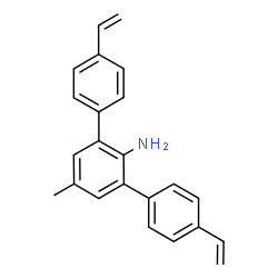 ChemSpider 2D Image | 5'-Methyl-4,4''-divinyl-1,1':3',1''-terphenyl-2'-amine | C23H21N