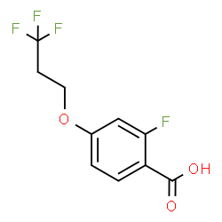 ChemSpider 2D Image | 2-Fluoro-4-(3,3,3-trifluoropropoxy)benzoic acid | C10H8F4O3