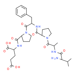 ChemSpider 2D Image | Valylalanylprolylphenylalanylprolylglutamic acid | C32H46N6O9