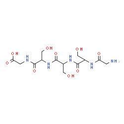 ChemSpider 2D Image | Glycylserylserylserylglycine | C13H23N5O9
