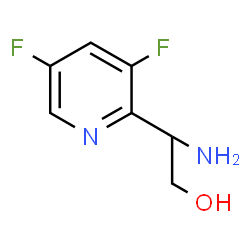 ChemSpider 2D Image | 2-Amino-2-(3,5-difluoro-2-pyridinyl)ethanol | C7H8F2N2O