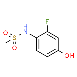 ChemSpider 2D Image | N-(2-Fluoro-4-hydroxyphenyl)methanesulfonamide | C7H8FNO3S