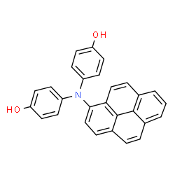 ChemSpider 2D Image | 4,4'-(1-Pyrenylimino)diphenol | C28H19NO2