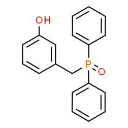 ChemSpider 2D Image | 3-[(Diphenylphosphoryl)methyl]phenol | C19H17O2P