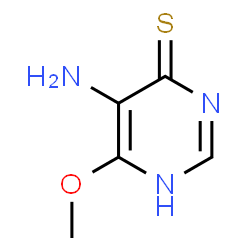 ChemSpider 2D Image | 4-pyrimidinethiol, 5-amino-6-methoxy- | C5H7N3OS