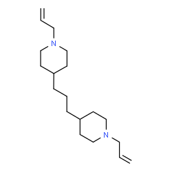 ChemSpider 2D Image | 4,4'-(1,3-Propanediyl)bis(1-allylpiperidine) | C19H34N2