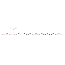 ChemSpider 2D Image | N-(2-Hydroxyethyl)-N-{2-[(13-oxotetradecyl)amino]ethyl}acetamide | C20H40N2O3
