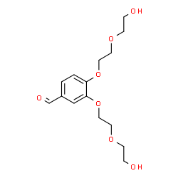 ChemSpider 2D Image | 3,4-Bis[2-(2-hydroxyethoxy)ethoxy]benzaldehyde | C15H22O7