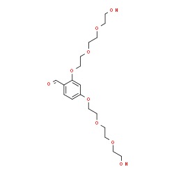 ChemSpider 2D Image | 2,4-Bis{2-[2-(2-hydroxyethoxy)ethoxy]ethoxy}benzaldehyde | C19H30O9