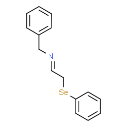 ChemSpider 2D Image | (1E)-N-Benzyl-2-(phenylselanyl)ethanimine | C15H15NSe