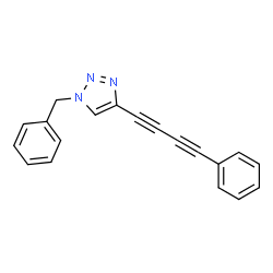 ChemSpider 2D Image | 1-Benzyl-4-(4-phenyl-1,3-butadiyn-1-yl)-1H-1,2,3-triazole | C19H13N3