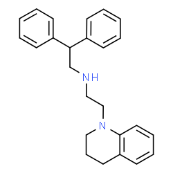 ChemSpider 2D Image | N-[2-(3,4-Dihydro-1(2H)-quinolinyl)ethyl]-2,2-diphenylethanamine | C25H28N2