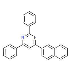 ChemSpider 2D Image | 4-(2-Naphthyl)-2,6-diphenylpyrimidine | C26H18N2